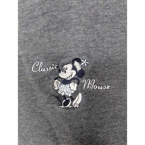 Walt Disney World Minnie Mouse Hoodie Gray Pink Classic Mouse Kids Small S